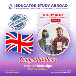 Read more about the article Congratulations Tanjila Piash Dipu