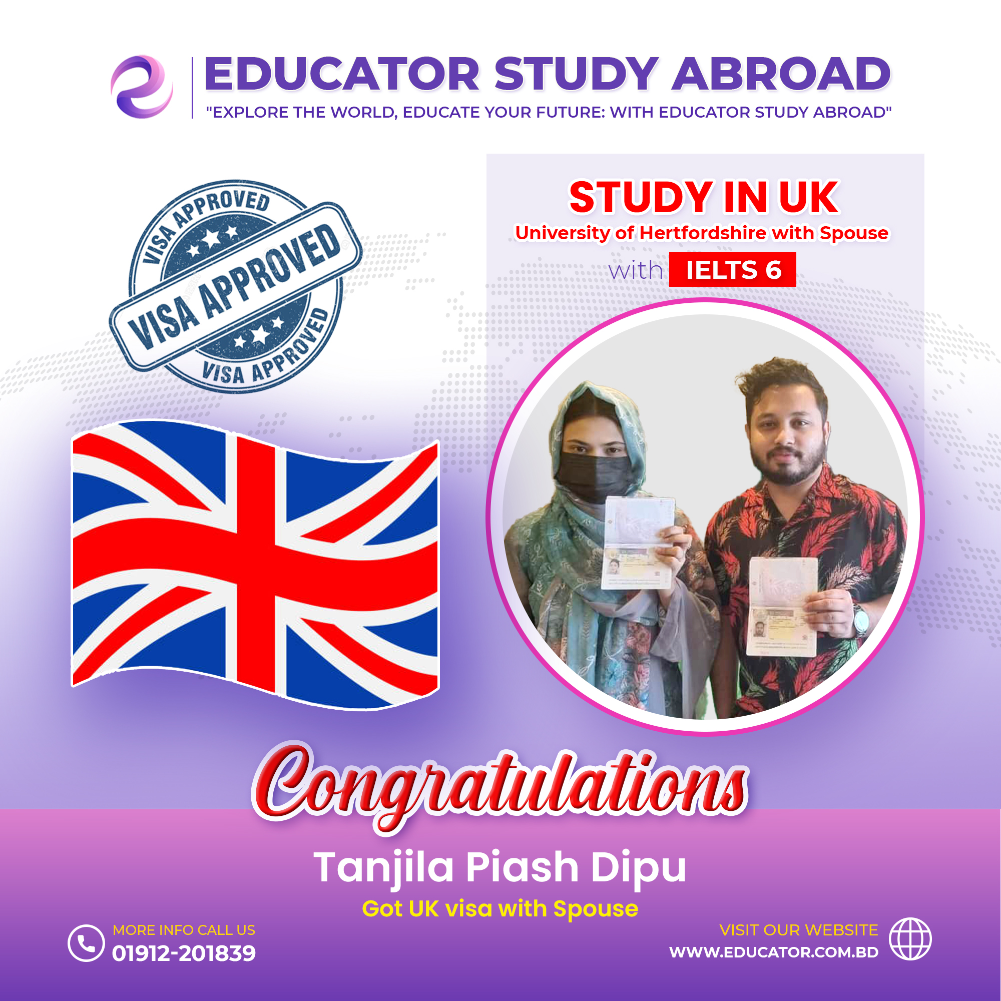 You are currently viewing Congratulations Tanjila Piash Dipu